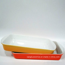 Fancy Color Glazed Ceramic Bakeware